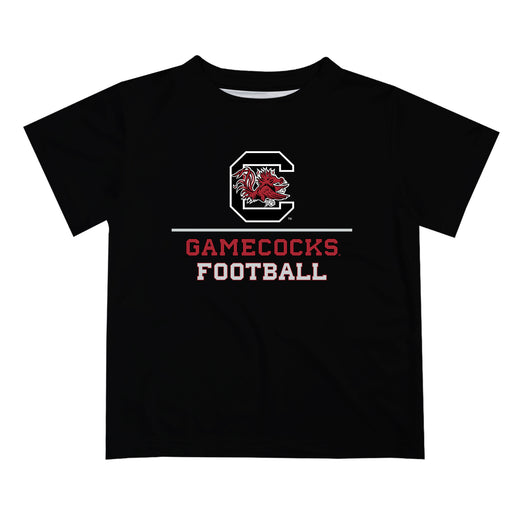South Carolina Gamecocks Vive La Fete Football V1 Black Short Sleeve Tee Shirt