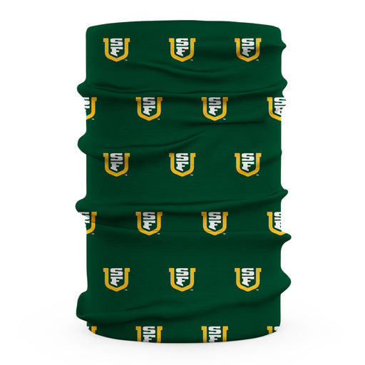 San Francisco Dons USF Vive La Fete All Over Logo Game Day Collegiate Face Cover Soft 4-Way Stretch Two Ply Neck Gaiter - Vive La Fête - Online Apparel Store
