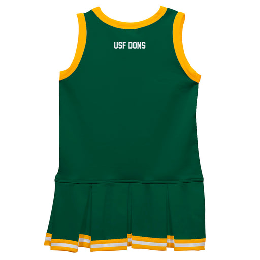 University of San Francisco Dons USF Vive La Fete Game Day Green Sleeveless Cheerleader Dress - Vive La Fête - Online Apparel Store