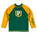 San Francisco Dons USF Vive La Fete Logo Green Yellow Long Sleeve Raglan Rashguard