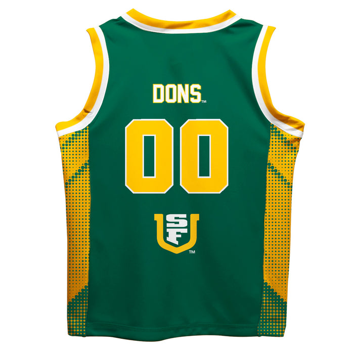 San Francisco Dons Vive La Fete Game Day Green Boys Fashion Basketball Top - Vive La Fête - Online Apparel Store