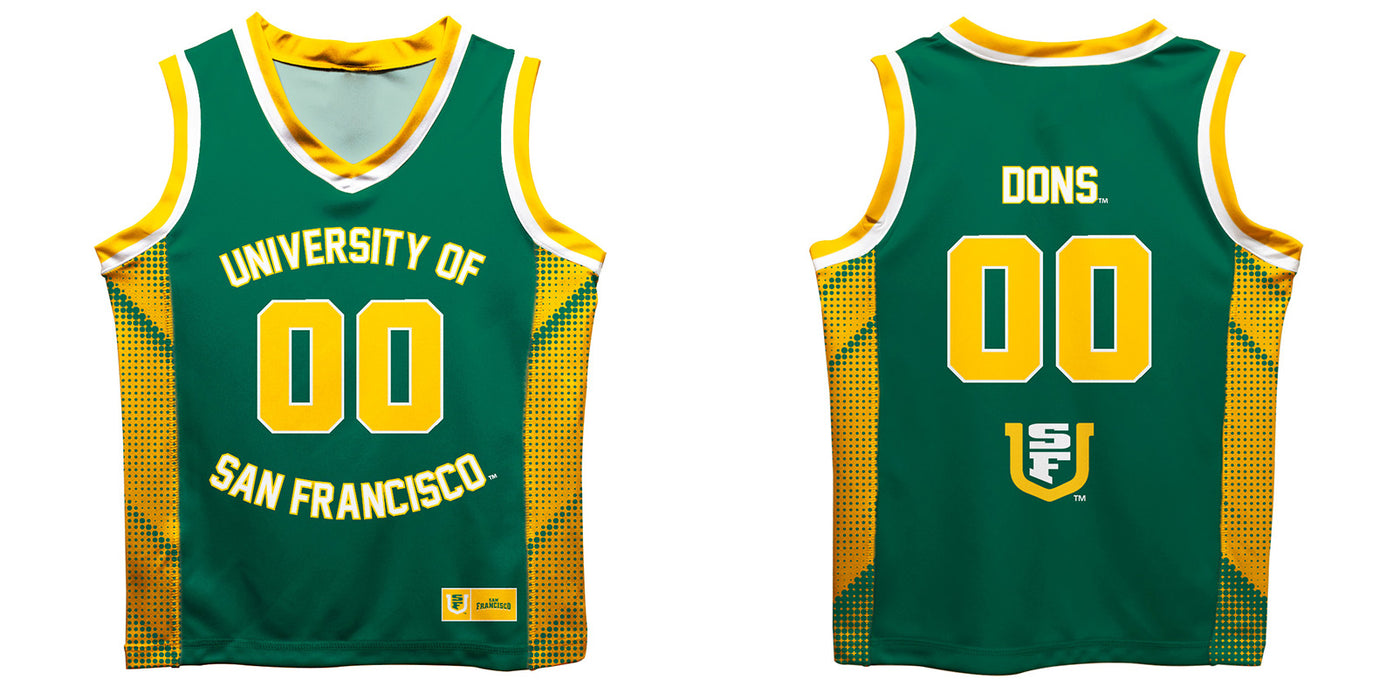 San Francisco Dons Vive La Fete Game Day Green Boys Fashion Basketball Top - Vive La Fête - Online Apparel Store