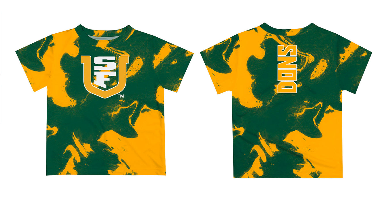 University of San Francisco Dons USF Vive La Fete Marble Boys Game Day Green Short Sleeve Tee - Vive La Fête - Online Apparel Store