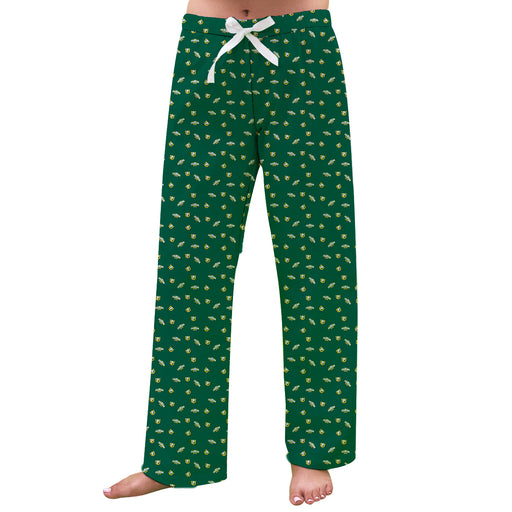 San Francisco Dons USF Vive La Fete Game Day All Over Logo Women Green Lounge Pants