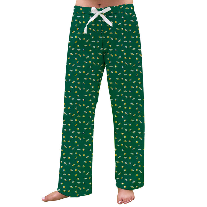 San Francisco Dons USF Vive La Fete Game Day All Over Logo Women Green Lounge Pants