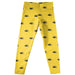 Southern Miss Golden Eagles Vive La Fete Girls Game Day All Over Logo Elastic Waist Classic Play Gold Leggings Tights