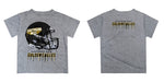 Southern Miss Golden Eagles Original Dripping Football Heather Gray T-Shirt by Vive La Fete - Vive La Fête - Online Apparel Store
