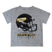 Southern Miss Golden Eagles Original Dripping Football Heather Gray T-Shirt by Vive La Fete