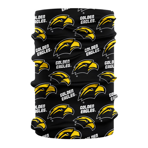 Southern Miss Golden Eagles Neck Gaiter Black All Over Logo - Vive La Fête - Online Apparel Store