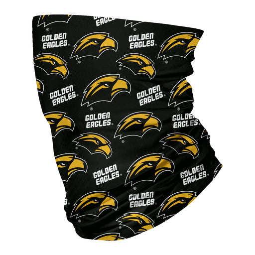 Southern Miss Golden Eagles Neck Gaiter Black All Over Logo - Vive La Fête - Online Apparel Store