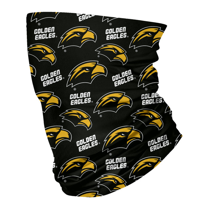 Southern Miss Golden Eagles Neck Gaiter Black All Over Logo - Vive La Fête - Online Apparel Store