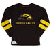 Southern Mississippi Stripes Black Long Sleeve Fleece Sweatshirt Side Vents - Vive La Fête - Online Apparel Store