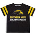 Southern Mississippi Stripes Black Short Sleeve Tee Shirt - Vive La Fête - Online Apparel Store