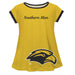 Southern Mississippi Big Logo Gold Short Sleeve Girls Laurie Top - Vive La Fête - Online Apparel Store