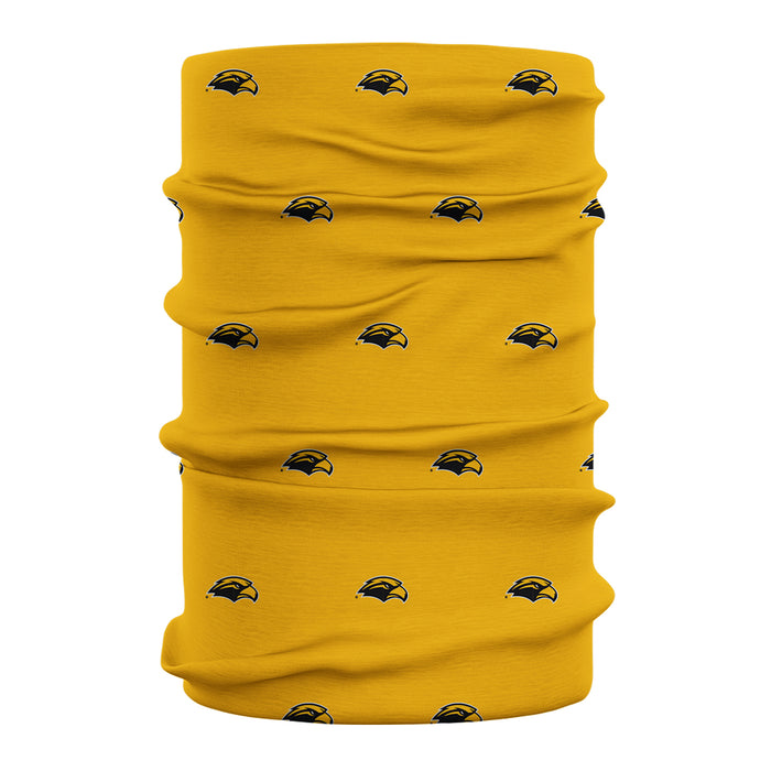 Southern Miss Golden Eagles All Over Logo Game Day Collegiate Face Cover Soft 4-Way Stretch Two Ply Neck Gaiter - Vive La Fête - Online Apparel Store