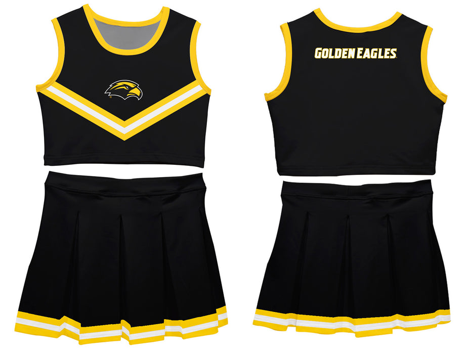 Southern Miss Golden Eagles Vive La Fete Game Day Black Sleeveless Cheerleader Set - Vive La Fête - Online Apparel Store