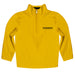 Southern Miss Golden Eagles Vive La Fete Game Day Solid Gold Quarter Zip Pullover Sleeves
