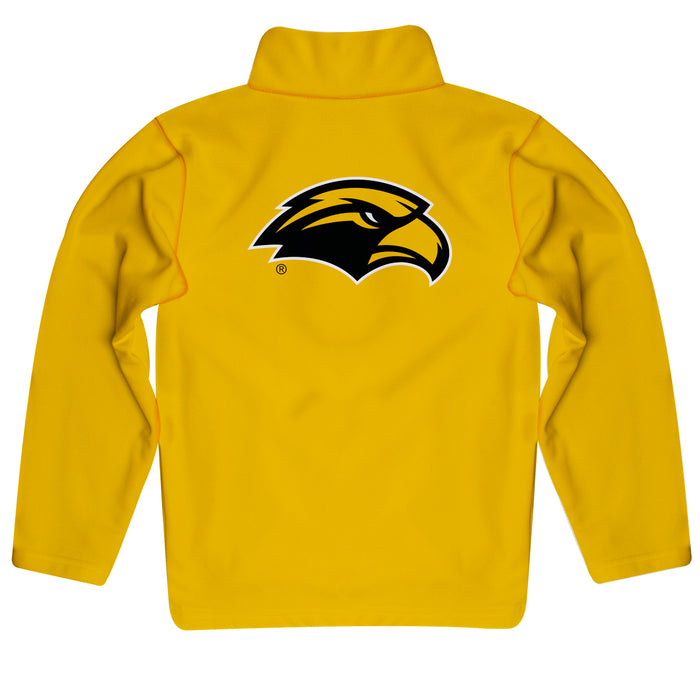 Southern Miss Golden Eagles Vive La Fete Game Day Solid Black Quarter Zip Pullover Sleeves - Vive La Fête - Online Apparel Store