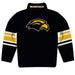Southern Miss Golden Eagles Vive La Fete Game Day Black Quarter Zip Pullover Stripes on Sleeves - Vive La Fête - Online Apparel Store