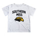 Southern Miss Golden Eagles Vive La Fete Boys Game Day V2 White Short Sleeve Tee Shirt