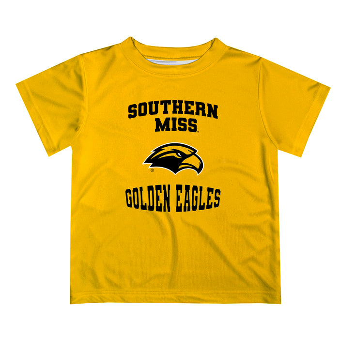 Southern Miss Golden Eagles Vive La Fete Boys Game Day V3 Gold Short Sleeve Tee Shirt