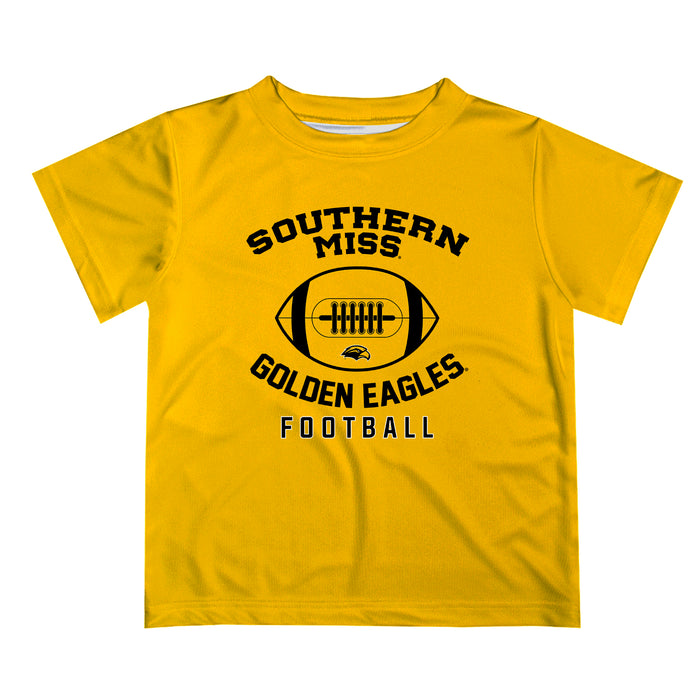 Southern Miss Golden Eagles Vive La Fete Football V2 Gold Short Sleeve Tee Shirt