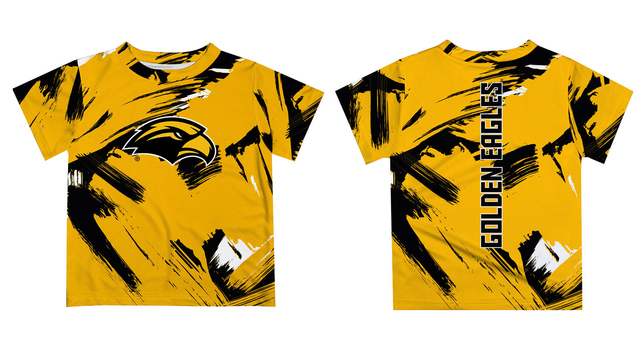 Southern Miss Golden Eagles Vive La Fete Boys Game Day Gold Short Sleeve Tee Paint Brush - Vive La Fête - Online Apparel Store