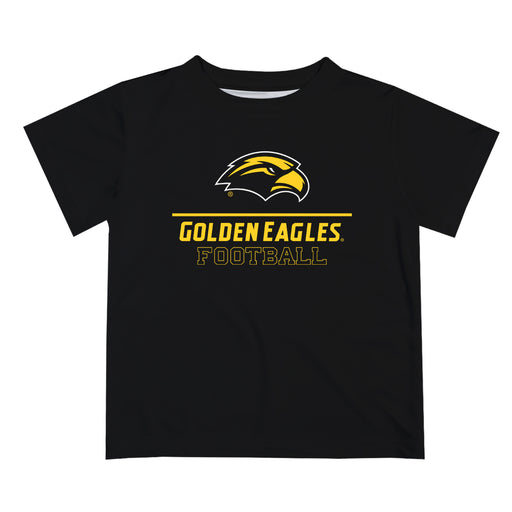 Southern Miss Golden Eagles Vive La Fete Football V1 Black Short Sleeve Tee Shirt