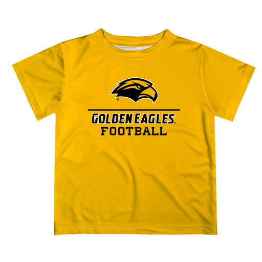 Southern Miss Golden Eagles Vive La Fete Football V1 Gold Short Sleeve Tee Shirt