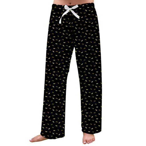 Southern Miss Golden Eagles Vive La Fete Game Day All Over Logo Women Black Lounge Pants