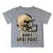 Army West Point Black Knights Original Dripping Football Helmet Heather Gray T-Shirt by Vive La Fete