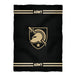 US Military ARMY Cadets Vive La Fete Game Day Soft Premium Fleece Black Throw Blanket 40 x 58" Logo and Stripes" - Vive La Fête - Online Apparel Store