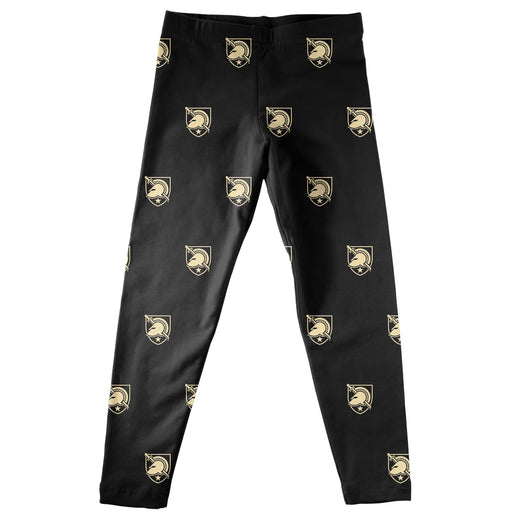 United States Military Academy Repeat Logo Black Leggings - Vive La Fête - Online Apparel Store