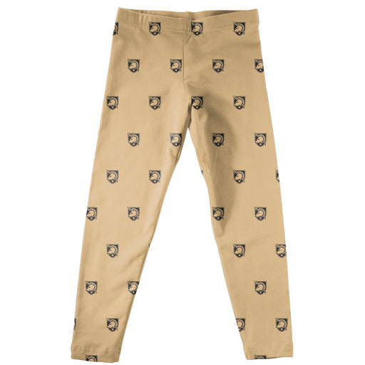 United States Military Academy Repeat Logo Gold Leggings - Vive La Fête - Online Apparel Store
