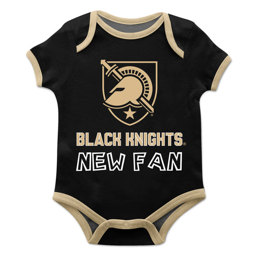 US Military Academy Solid Black New Fan Boys Onesie SS - Vive La Fête - Online Apparel Store