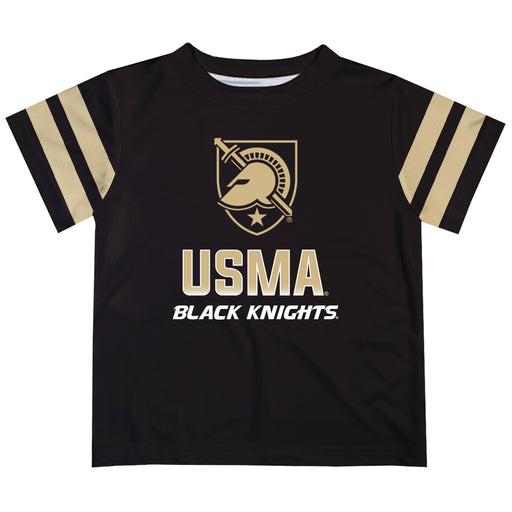 United States Military Academy Stripes Black Short Sleeve Tee Shirt - Vive La Fête - Online Apparel Store