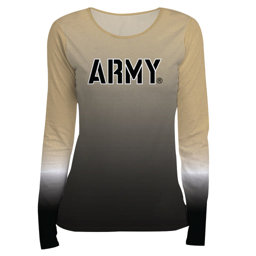 Army Degrade Black Gold Long Sleeve Women Shirt - Vive La Fête - Online Apparel Store