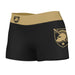 Army West Point Cadets Vive La Fete Logo on Thigh & Waistband Black & Gold Women Yoga Booty Workout Shorts 3.75 Inseam"