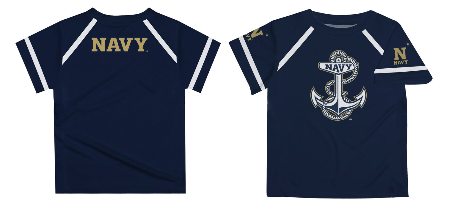United States Naval Academy Navy Blue and Gold Tee Shirt - Vive La Fête - Online Apparel Store