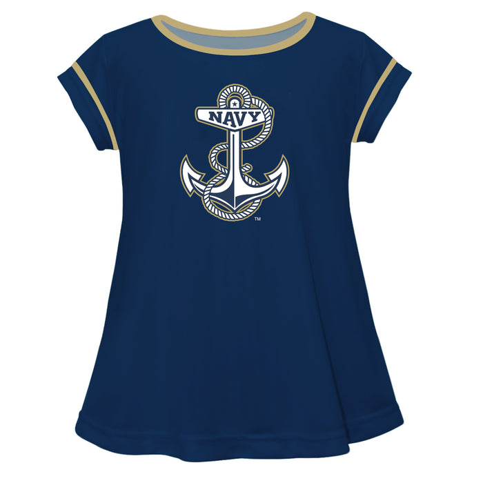United States Naval Academy Solid Navy Blue Laurie Top - Vive La Fête - Online Apparel Store