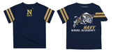 United State Naval Academy Stripe Navy Blue Boys T-Shirt - Vive La Fête - Online Apparel Store