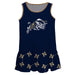 United States Naval Academy Repeat Logo Navy Blue Sleeveless Lily Dress - Vive La Fête - Online Apparel Store
