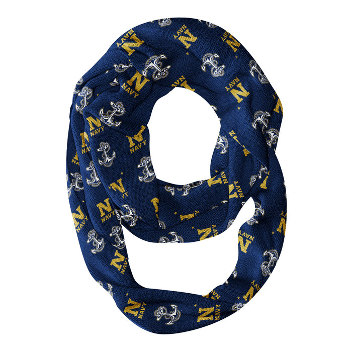 United State Naval Academy Navy and Gold Infinity Scarf - Vive La Fête - Online Apparel Store