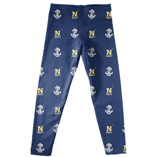 United State Naval Academy Print Navy Blue Leggings - Vive La Fête - Online Apparel Store