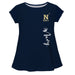 United States Naval Academy Navy Blue Solid Short Sleeve Girls Laurie Top - Vive La Fête - Online Apparel Store
