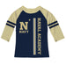 United States Naval Academy Navy Blue Girls Tee Raglan Three Quarter Sleeve - Vive La Fête - Online Apparel Store