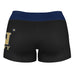 US Naval Naval Academy Vive La Fete Logo on Thigh & Waistband Black & Navy Women Booty Workout Shorts 3.75 Inseam" - Vive La Fête - Online Apparel Store