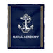 US Naval Naval Academy Midshipmen Vive La Fete Kids Game Day Navy Plush Soft Minky Blanket 36 x 48 Mascot