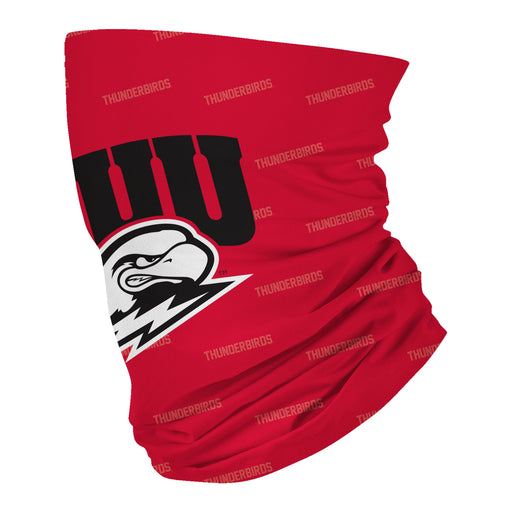 Southern Utah University Thunderbirds Vive La Fete All Over Logo Collegiate Face Cover Soft 4 Way Stretch Neck Gaiter - Vive La Fête - Online Apparel Store