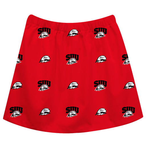 Southern Utah University Thunderbirds Skirt Red All Over Logo - Vive La Fête - Online Apparel Store